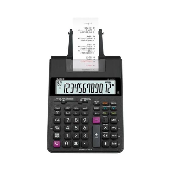 Imagem de Calculadora Com Bobina Casio Hr100rc Bivolt Preto