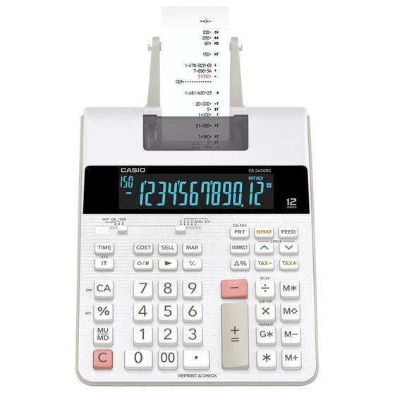 Imagem de Calculadora com Bobina de mesa bivolt Fr-2650rc Casio