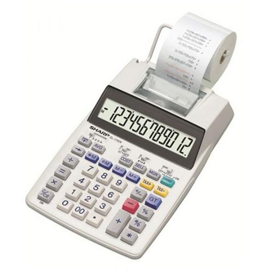 Imagem de Calculadora Com Bobina Sharp El-1750V A Pilha