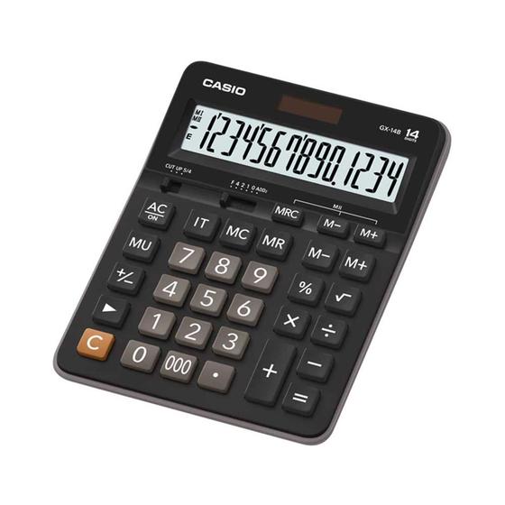 Imagem de Calculadora Compacta Casio GX-14B-W - Preto