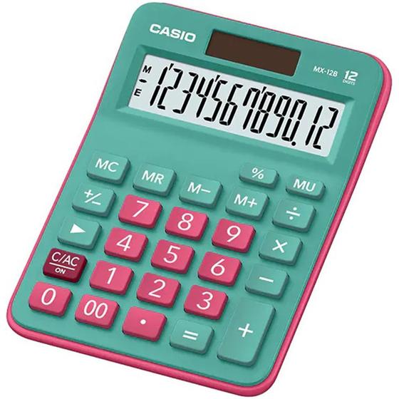 Imagem de Calculadora Compacta Casio MX-12B - Green/Red
