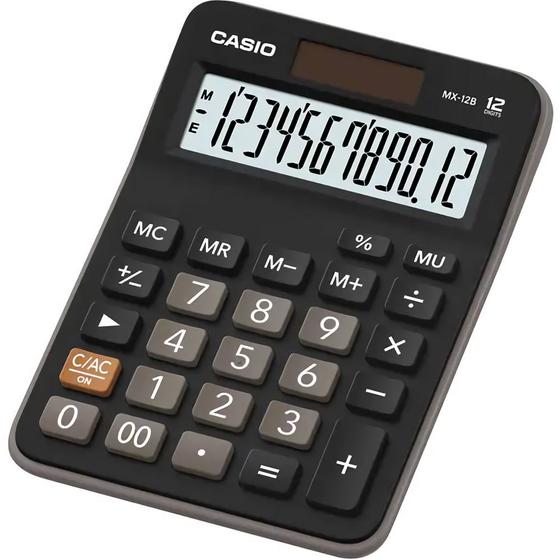 Imagem de Calculadora Compacta Casio MX-12B - Preto