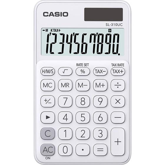 Imagem de Calculadora Compacta Casio SL-310UC-We-N-DC - Branco