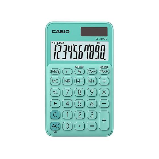 Imagem de Calculadora de bolso 10 digitos SL 310UC GN Verde Casio