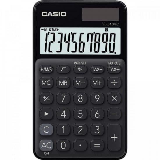 Imagem de Calculadora de Bolso 10 Digitos SL310UC Preta Casio