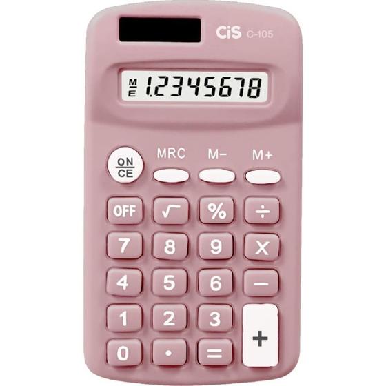Imagem de Calculadora de Bolso 8 DIG. MOD C-105 Rosa