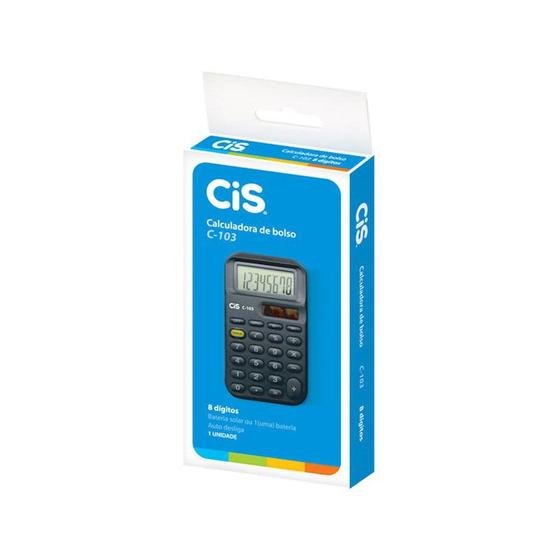 Imagem de Calculadora De Bolso 8 Digitos C-103/8 Cis