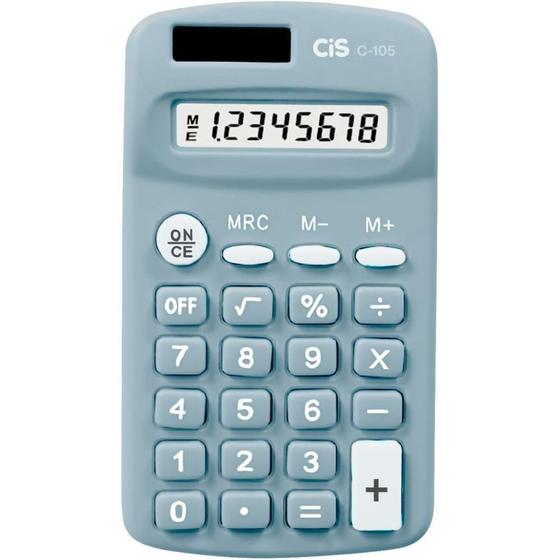 Imagem de Calculadora de Bolso 8 Dígitos MOD. C-105 Azul