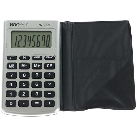 Imagem de Calculadora de Bolso 8DIGITOS com Capa e Bateria