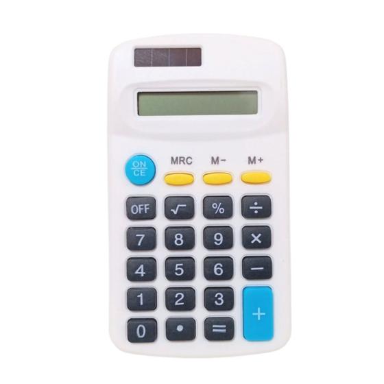 Imagem de Calculadora de Bolso Compacta, 8 Dígitos e Cores Variadas