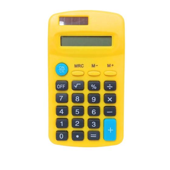 Imagem de Calculadora de Bolso Compacta, 8 Dígitos e Cores Variadas