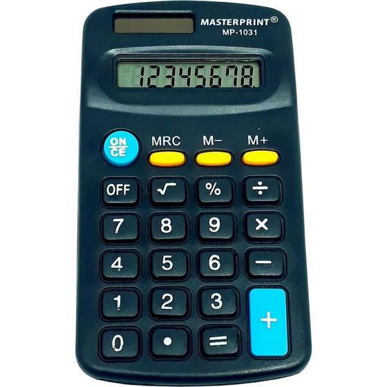 Imagem de Calculadora de Bolso MP 1031 8 Dígitos PILHA/SOLAR