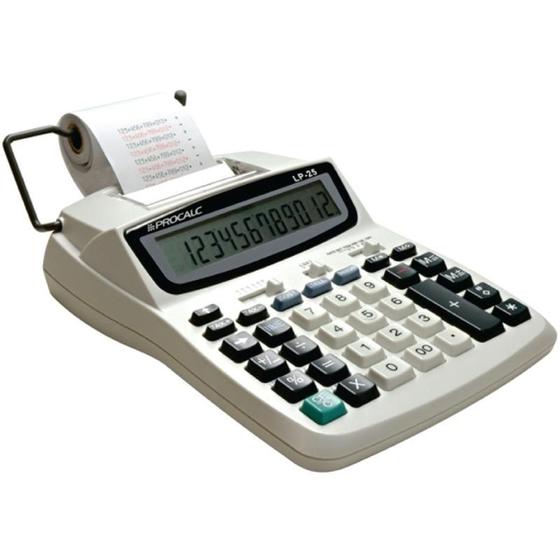 Imagem de Calculadora de impressao 12 dig. bob.58mm/4pilhas biv procalc