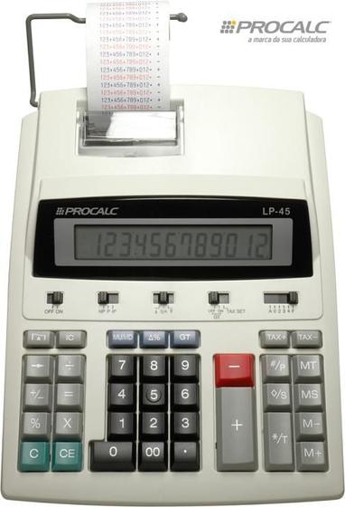 Imagem de Calculadora de Impressão 12 dígitos bivolt - Lp45-  Procalc