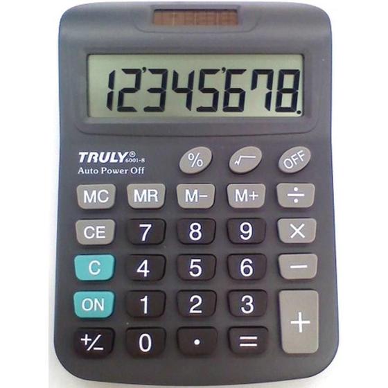 Imagem de Calculadora de mesa 10 dig. trully visor gr.prata