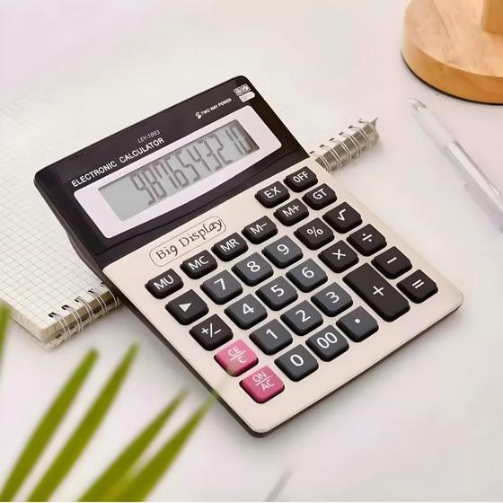 Imagem de Calculadora De Mesa 12 Dígitos Big Display Lecover LC-1200V
