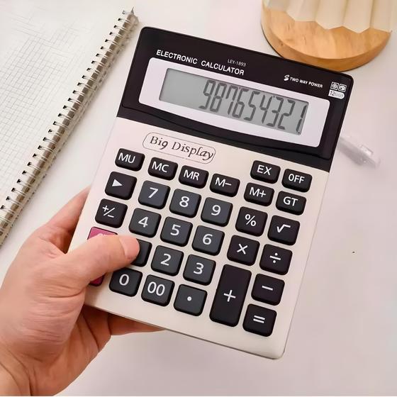 Imagem de Calculadora De Mesa 12 Dígitos Big Display Lecover LC-1200V
