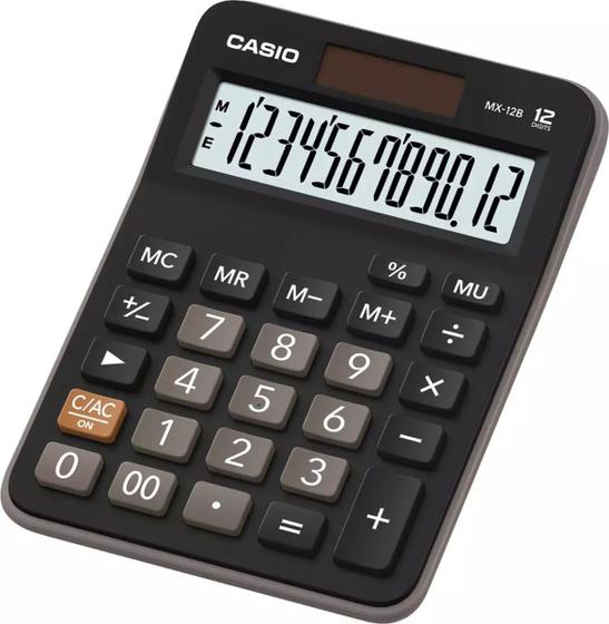 Imagem de Calculadora de mesa 12 digitos casio mx-12b-preta