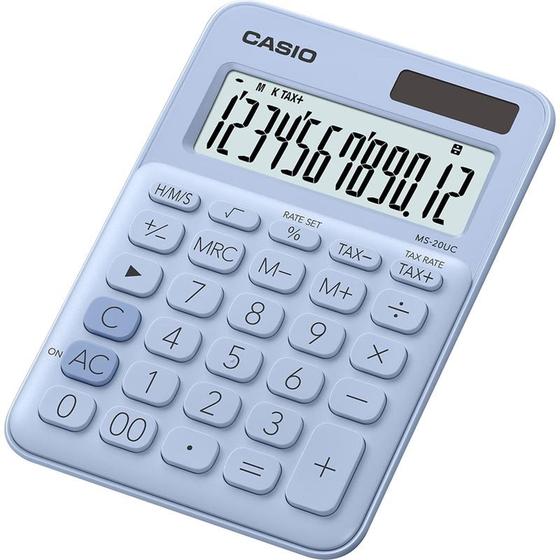 Imagem de Calculadora de Mesa 12 Dígitos MS20UC Azul Claro CASIO