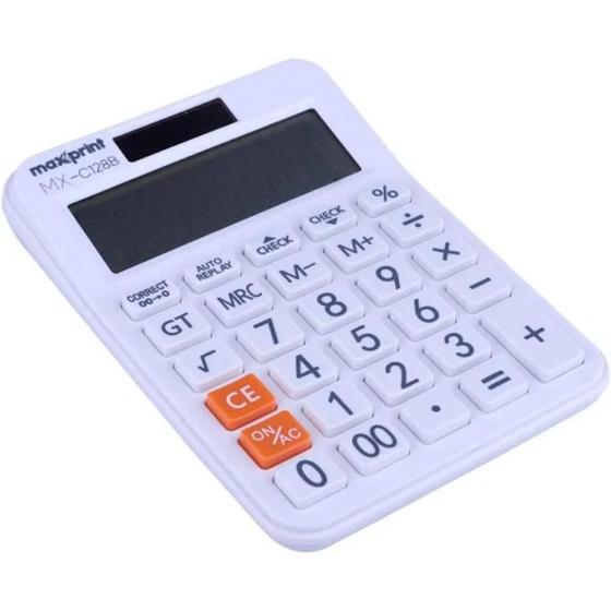 Imagem de Calculadora De Mesa 12 Dígitos MX-C128B - Maxprint