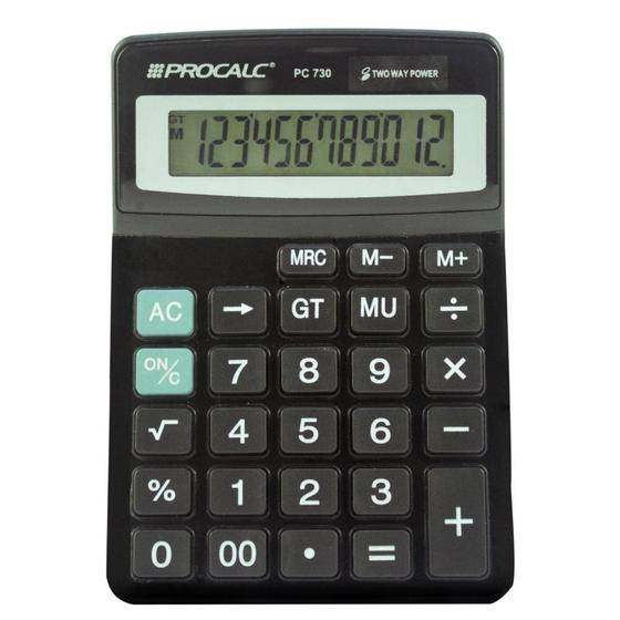 Imagem de Calculadora de Mesa 12 dígitos PC730 - Procalc