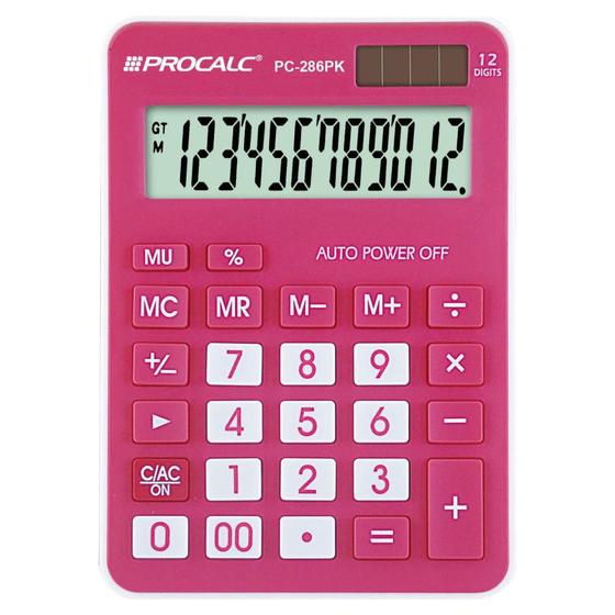 Imagem de Calculadora De Mesa 12 Dígitos - Pink