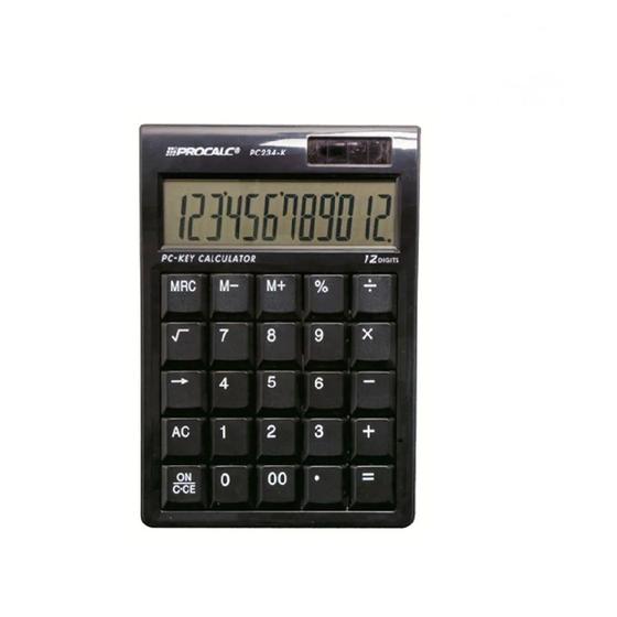 Imagem de Calculadora de Mesa 12 Digitos Preta PC234K Procalc