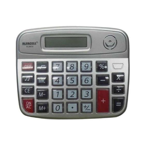 Imagem de Calculadora De Mesa 8 Digitos 9835 Alfacell