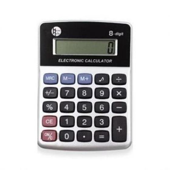 Imagem de Calculadora de Mesa 8 Dígitos Cinza moderna eficiente