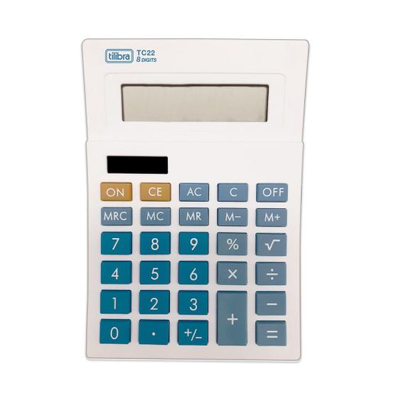 Imagem de Calculadora de Mesa 8 Dígitos TC22 Branca