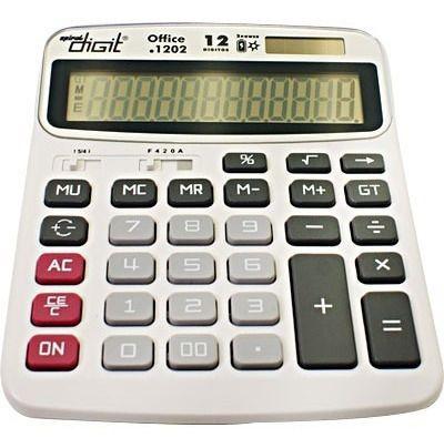 Imagem de Calculadora De Mesa Bateria E Solar 12 Dígitos 1202