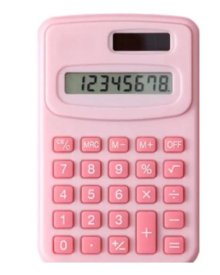 Imagem de Calculadora De Mesa Bolso Mini Portátil Com 8 Dígitos