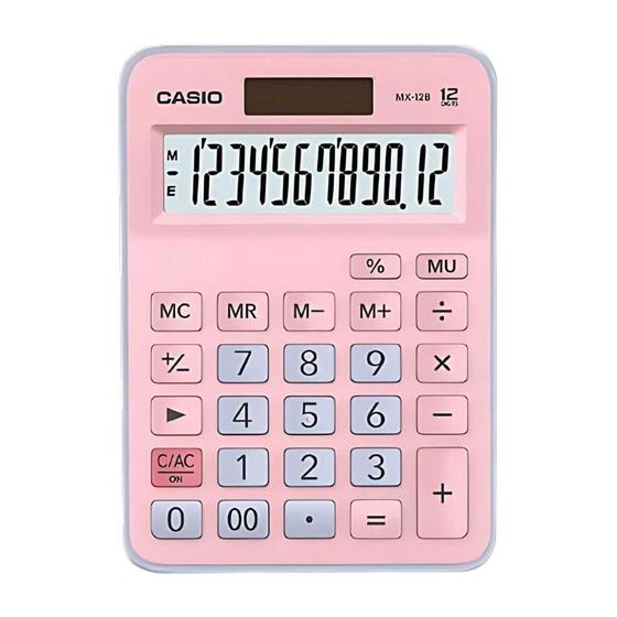 Imagem de Calculadora de Mesa Casio 12 Dígitos MX-12B-PKLB - Rosa