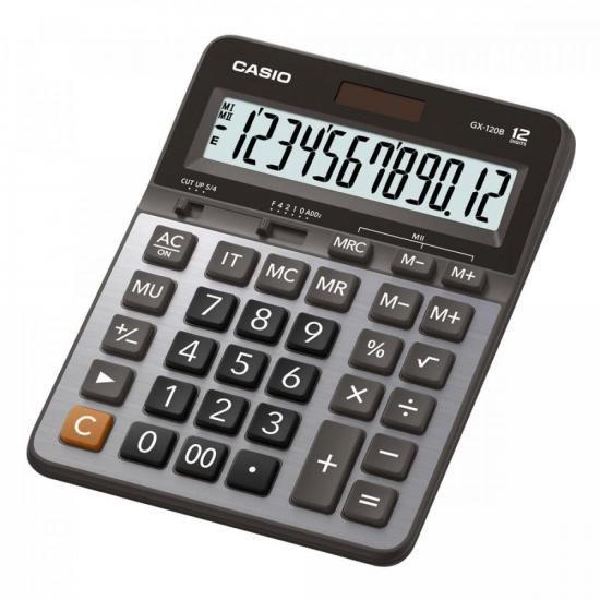 Imagem de Calculadora de Mesa Casio GX-120B 12 Dígitos Prata