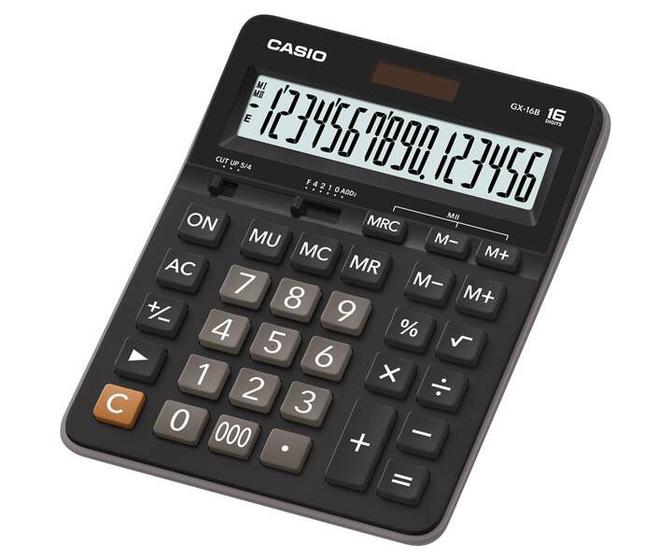 Imagem de Calculadora de Mesa Casio GX-16B, Preta
