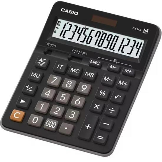 Imagem de Calculadora De Mesa Casio GX14B 14 Dígitos Preta