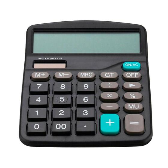 Imagem de Calculadora de Mesa Com 12 Dígitos para Cálculos Precisos e Rápidos