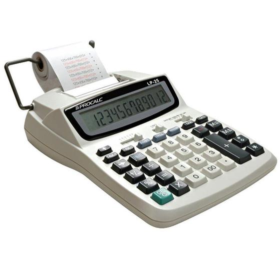 Imagem de Calculadora de mesa com bobina 12 dígitos LP25 Procalc