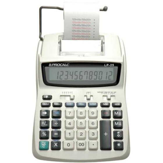 Imagem de Calculadora De Mesa Com Bobina Procalc LP25