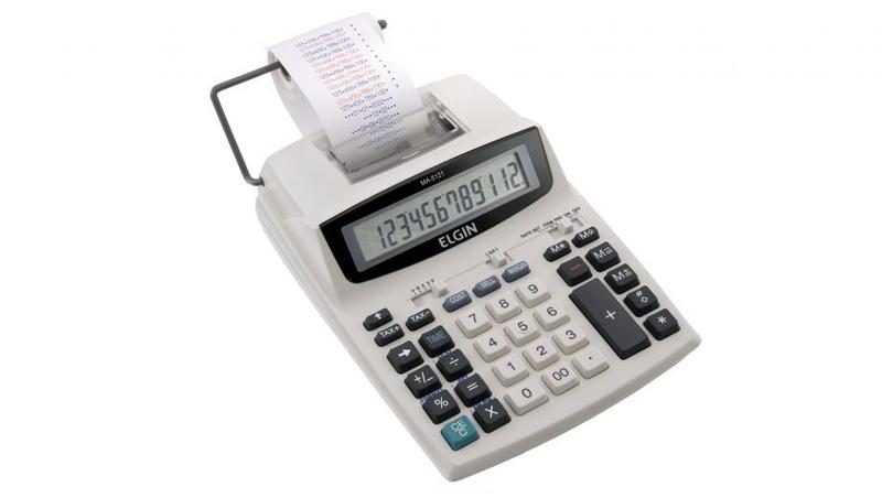 Imagem de Calculadora de Mesa com impressão bicolor de 12 dígitos