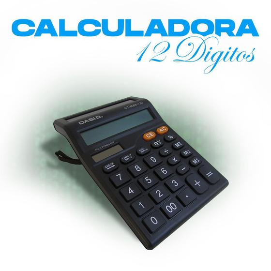 Imagem de Calculadora De Mesa Comercial Escritório Display 12 Digitos