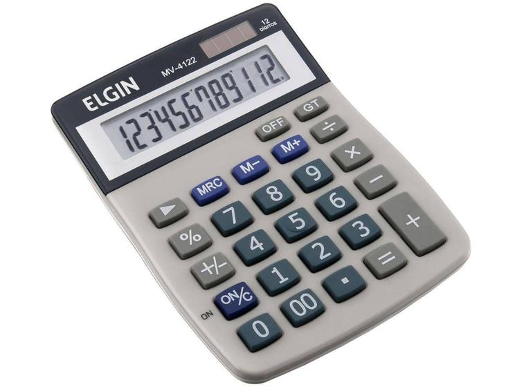 Imagem de Calculadora de Mesa Elgin MV 4122 12 Dígitos - com Desligamento Automático