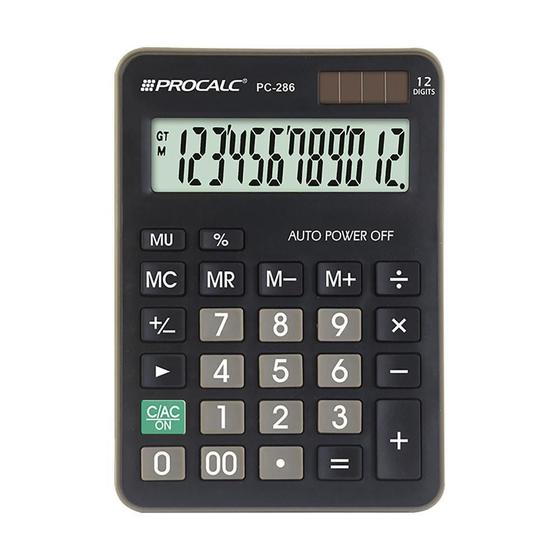 Imagem de Calculadora De Mesa Escritório Procalc Pc286 12 Digítos