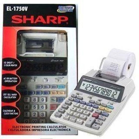 Imagem de Calculadora De Mesa Sharp El-1750v C/ Impressão