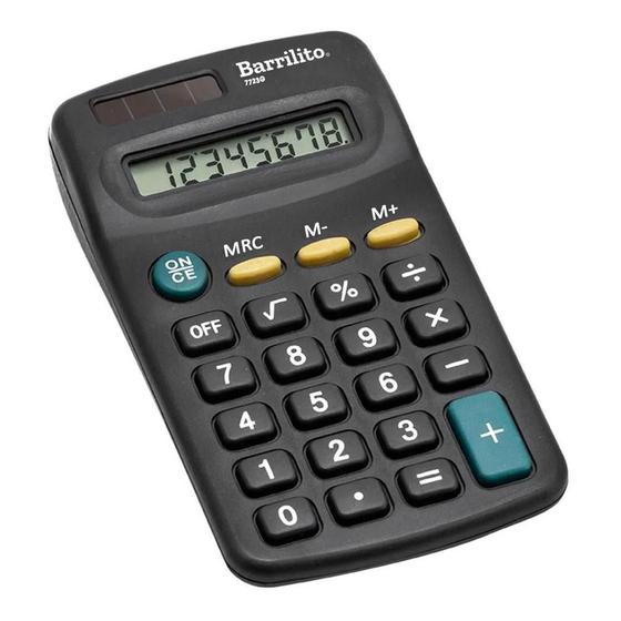 Imagem de Calculadora Eletrônica De Bolso 8 Dígitos 7723G Barrilito