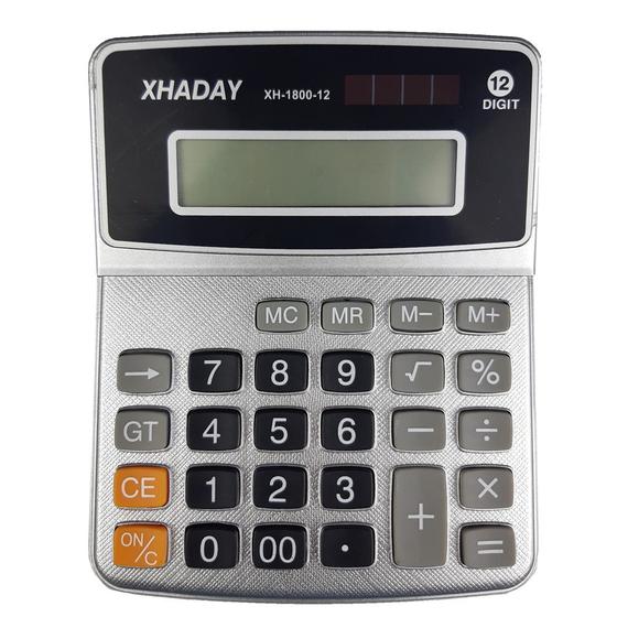 Imagem de Calculadora Eletrônica De Mesa 12 Dígitos XH-1800-12