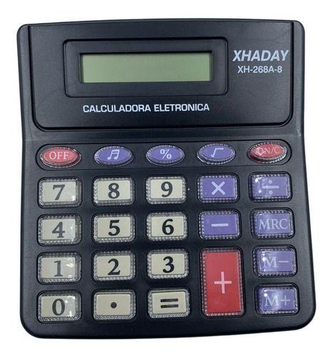 Imagem de Calculadora Eletrônica De Mesa 8 Dígitos Xh 268a-8