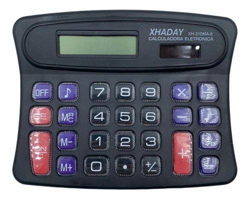 Imagem de Calculadora Eletrônica De Mesa 8 Dígitos Xh 310ma-8 Pilha