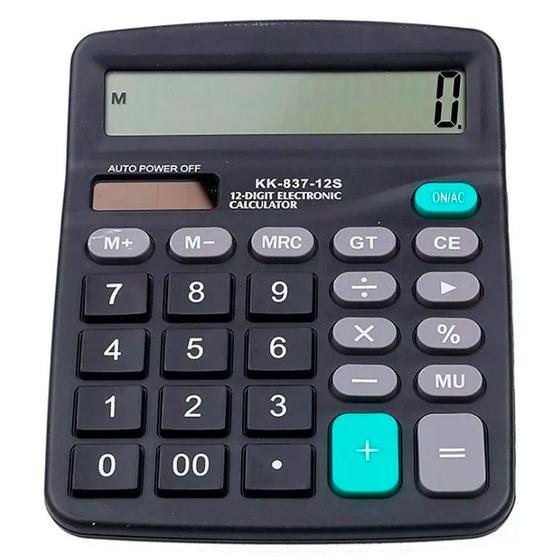 Imagem de Calculadora Eletrônica Kk-838B - 12 Dígitos 