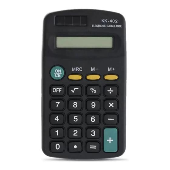 Imagem de Calculadora eletrônica pequena de bolso com 8 dígitos